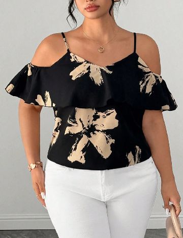 Bluza SHEIN CURVE, negru