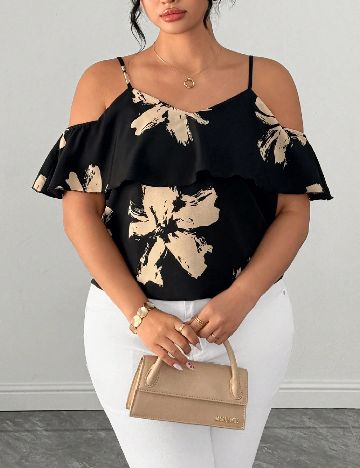 Bluza SHEIN CURVE, negru