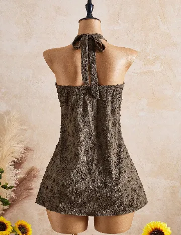 Rochie scurta SHEIN, maro