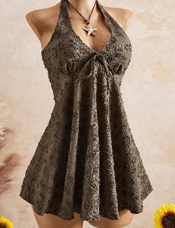 Rochie scurta SHEIN, maro