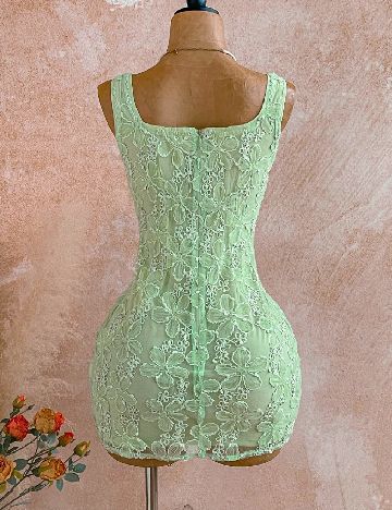 Rochie scurta SHEIN, verde