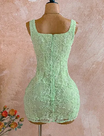 Rochie scurta SHEIN, verde