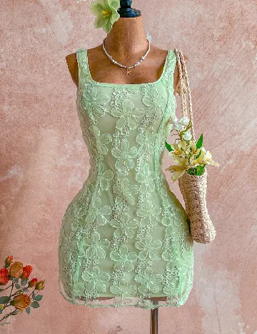 Rochie scurta SHEIN, verde