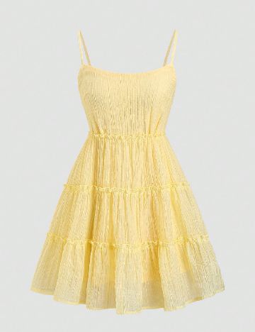 Rochie scurta SHEIN, galben