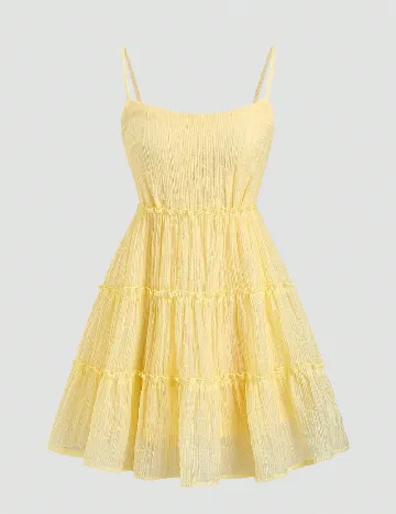 Rochie scurta SHEIN, galben