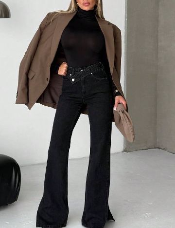 Blugi SHEIN, negru