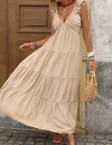Rochie lunga SHEIN, bej