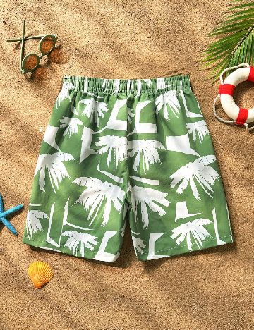 Pantaloni scurti Shein Kids, verde