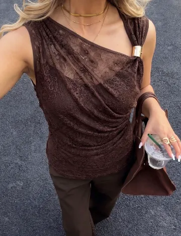 Top SHEIN CURVE, maro