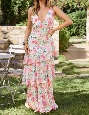 Rochie lunga SHEIN, floral print