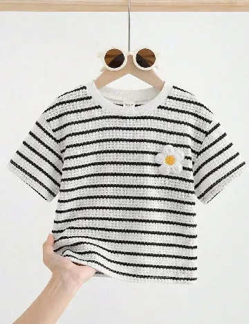 Tricou Shein Kids, alb