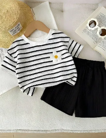 Tricou Shein Kids, alb
