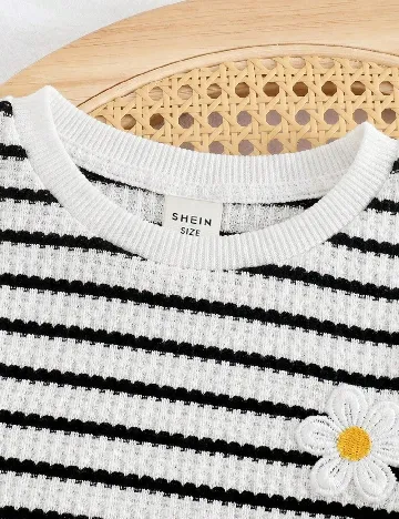 Tricou Shein Kids, alb