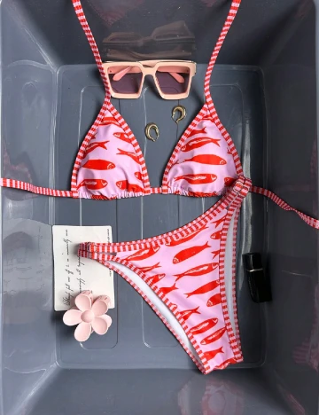 Costum de baie SHEIN, roz