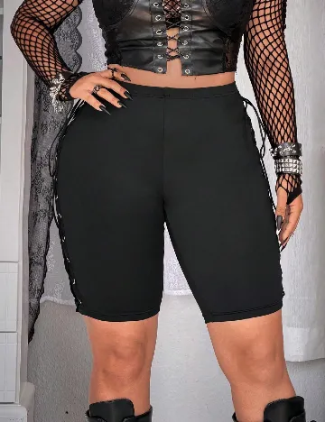 Pantaloni scurti SHEIN CURVE, negru