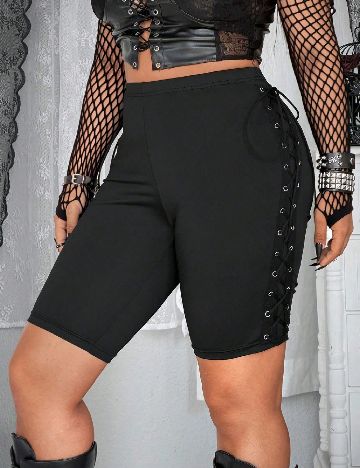 Pantaloni scurti SHEIN CURVE, negru