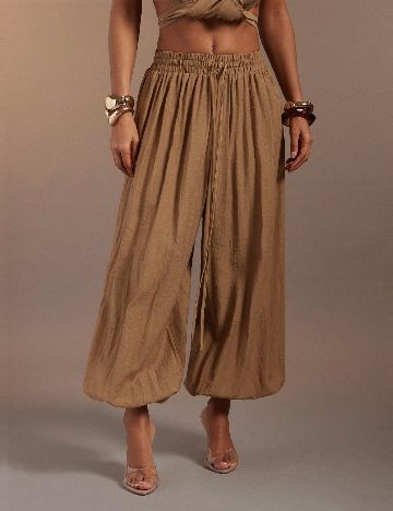 Pantaloni SHEIN, maro