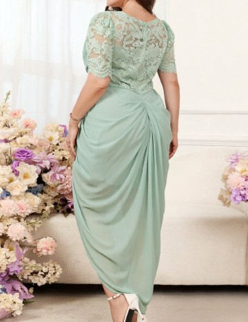 Rochie medie SHEIN CURVE, verde