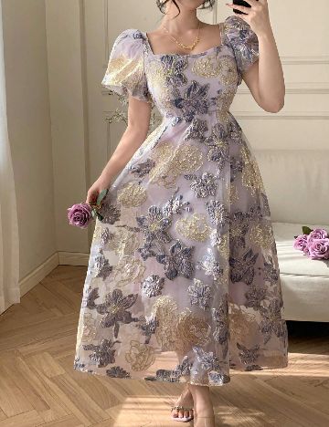 Rochie lunga Dazy, mix culori