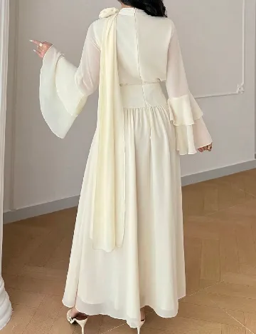 Rochie lunga SHEIN, crem