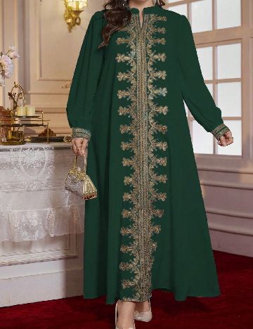 Rochie lunga SHEIN CURVE, verde