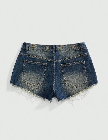 Pantaloni scurti Romwe, albastru