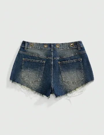 Pantaloni scurti Romwe, albastru