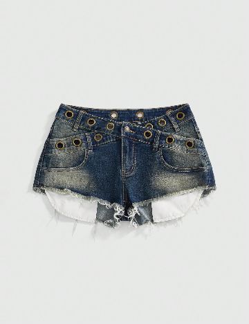 Pantaloni scurti Romwe, albastru