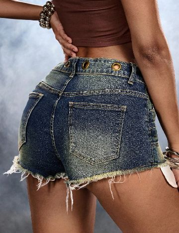 Pantaloni scurti Romwe, albastru