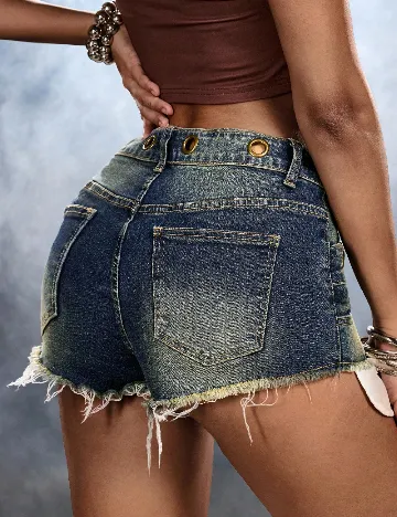 Pantaloni scurti Romwe, albastru