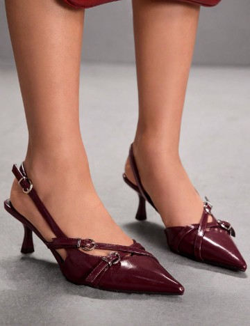 Pantofi SHEIN, visiniu