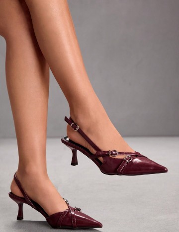 Pantofi SHEIN, visiniu