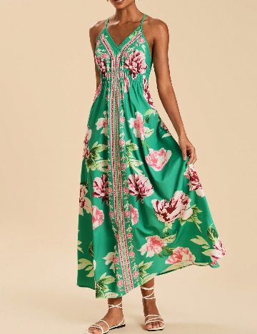 Rochie lunga SHEIN, verde