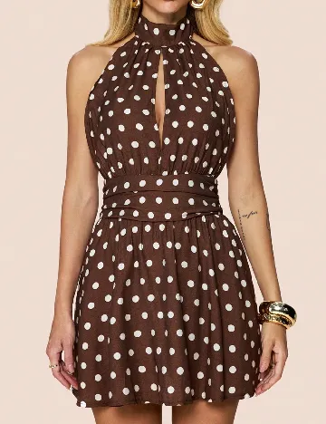 Rochie scurta SHEIN, maro