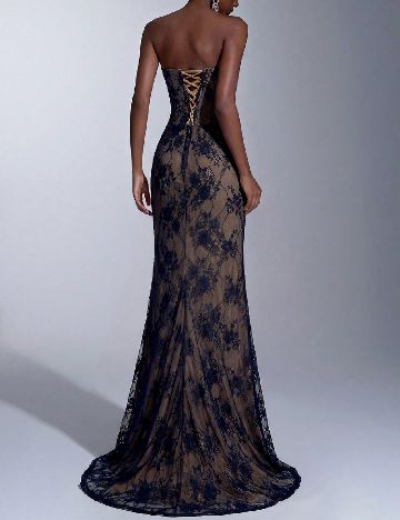 Rochie lunga SHEIN, albastru/crem