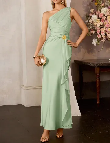 Rochie lunga MOTF, verde