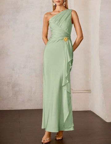 Rochie lunga MOTF, verde