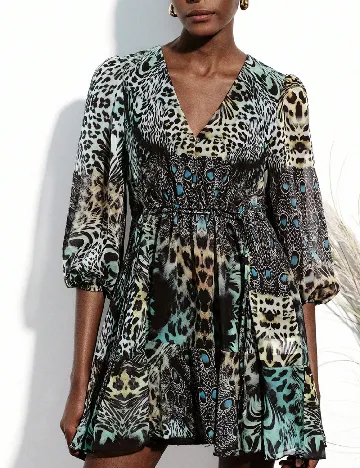 Rochie scurta Aveloria, mix culori