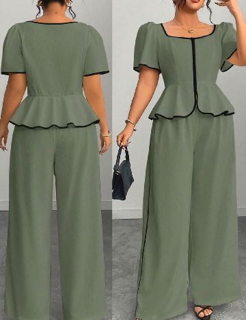 Compleu SHEIN CURVE, verde