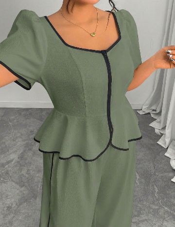 Compleu SHEIN CURVE, verde