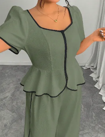 Compleu SHEIN CURVE, verde