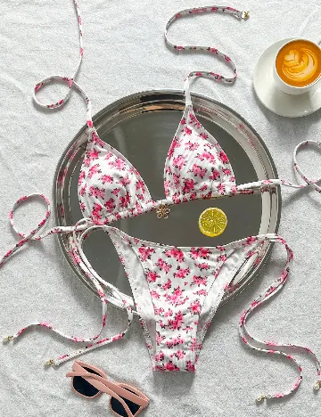 Costum de baie SHEIN, floral print