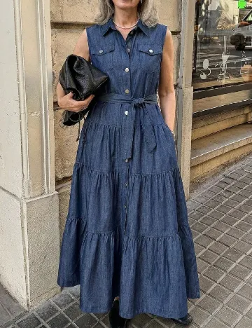 Rochie lunga Dazy, albastru