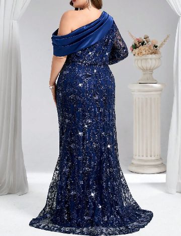 Rochie lunga SHEIN CURVE, albastru
