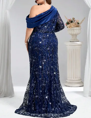 Rochie lunga SHEIN CURVE, albastru