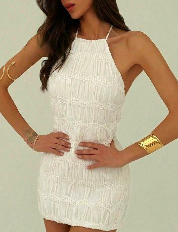 Rochie scurta SHEIN, bej