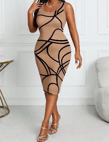 Compleu SHEIN CURVE, maro
