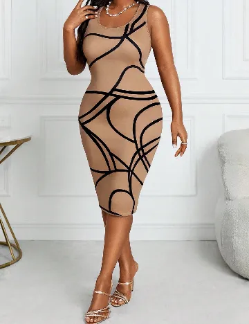 Compleu SHEIN CURVE, maro
