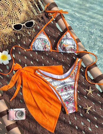 Costum de baie SHEIN, mix culori