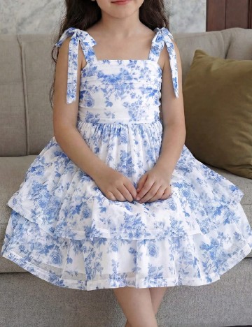 Rochie Shein Kids, alb/albastru